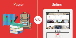 papier online Vergleichung zwischen Papier und Online Reiseführer