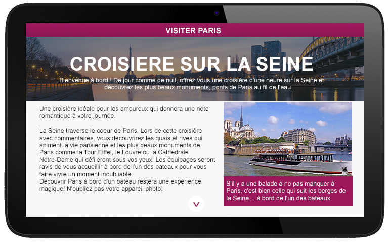 3. A microsite dedicated at to your guided tours